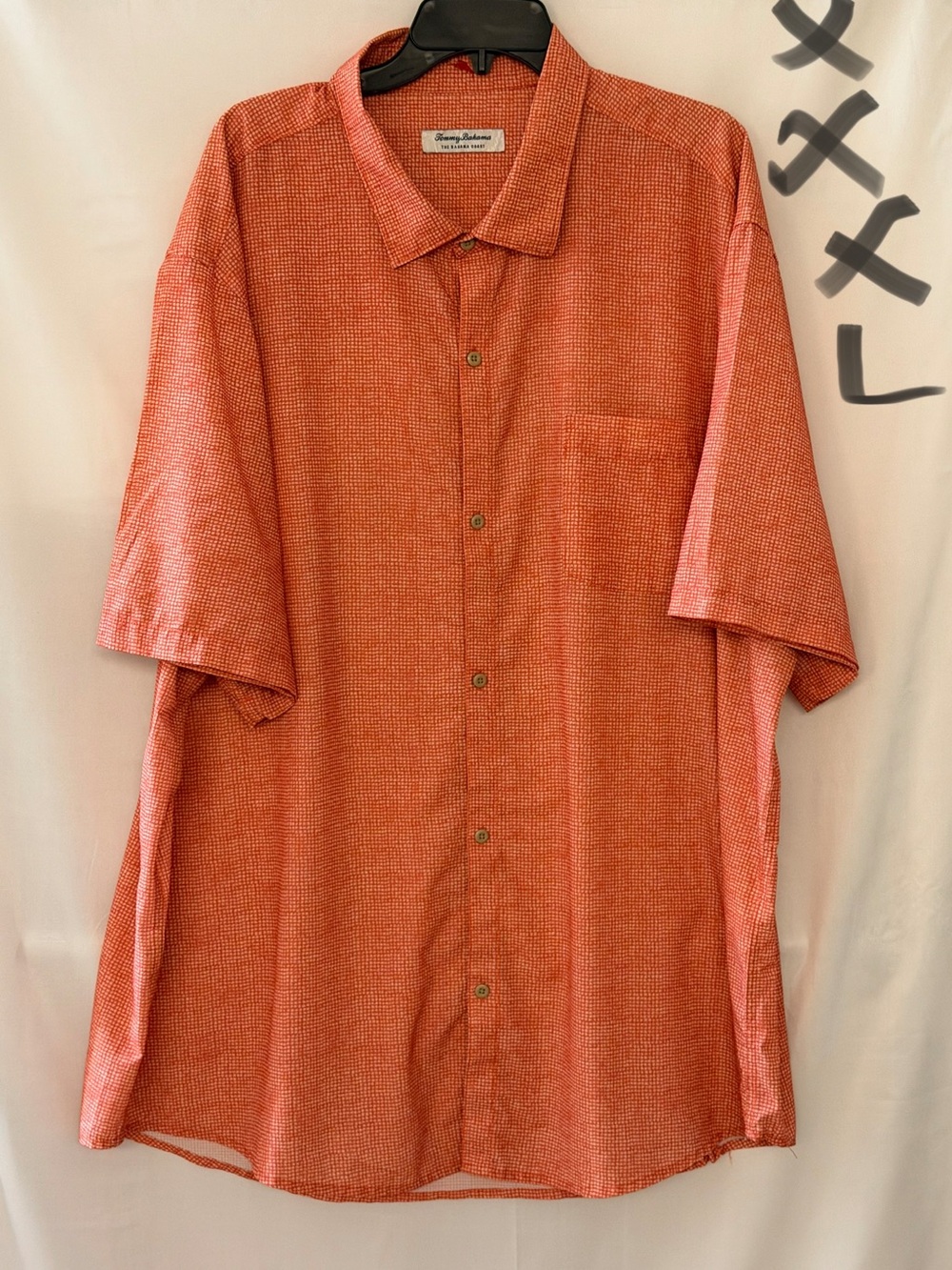 Tommy Bahama Coral-Red Short Sleeve Button-Down Shirt